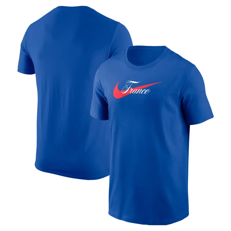 US Football Jerseys France National Team Nike Team Wordmark Swoosh Core T-Shirt – Royal– Official NFL Jerseys & Sportswear