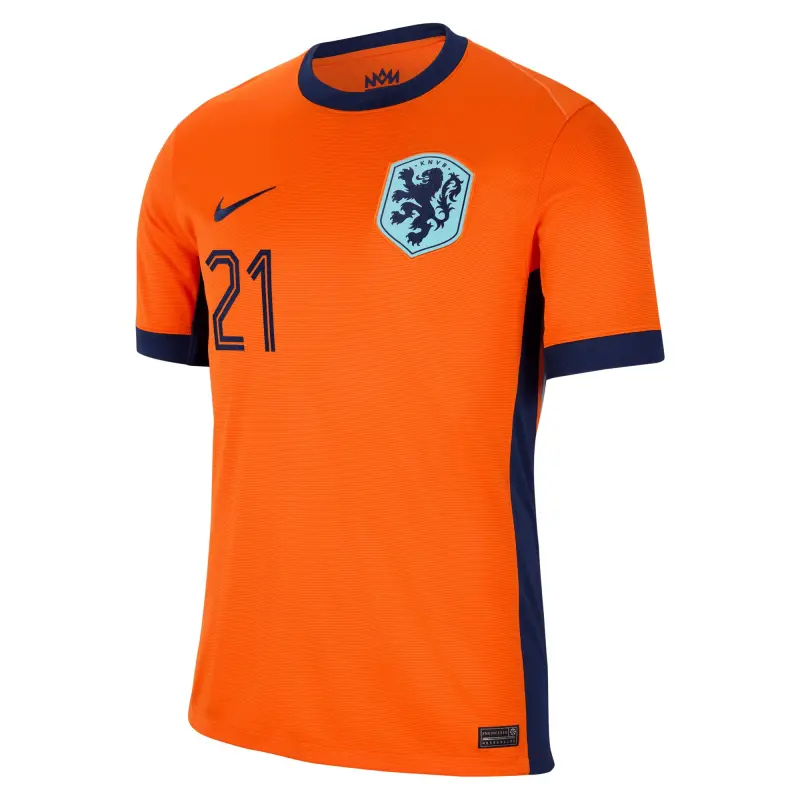 US Football Jerseys Frenkie de Jong Netherlands National Team Nike 2024 Home Replica Jersey – Orange– Official NFL Jerseys & Sportswear