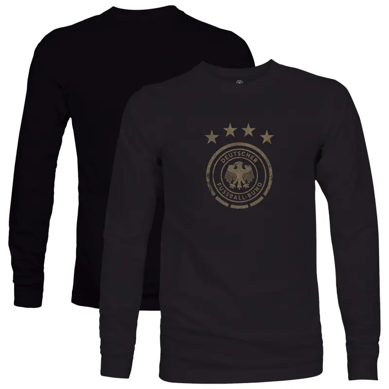 US Football Jerseys Germany National Team 1863FC Mono Badge Long Sleeve T-Shirt – Black– Official NFL Jerseys & Sportswear