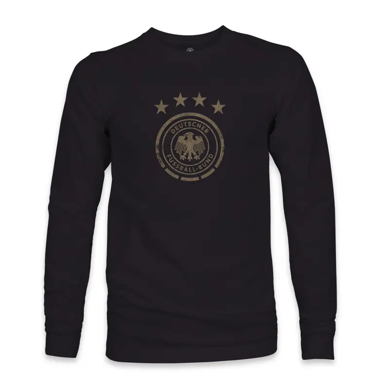 US Football Jerseys Germany National Team 1863FC Mono Badge Long Sleeve T-Shirt – Black– Official NFL Jerseys & Sportswear