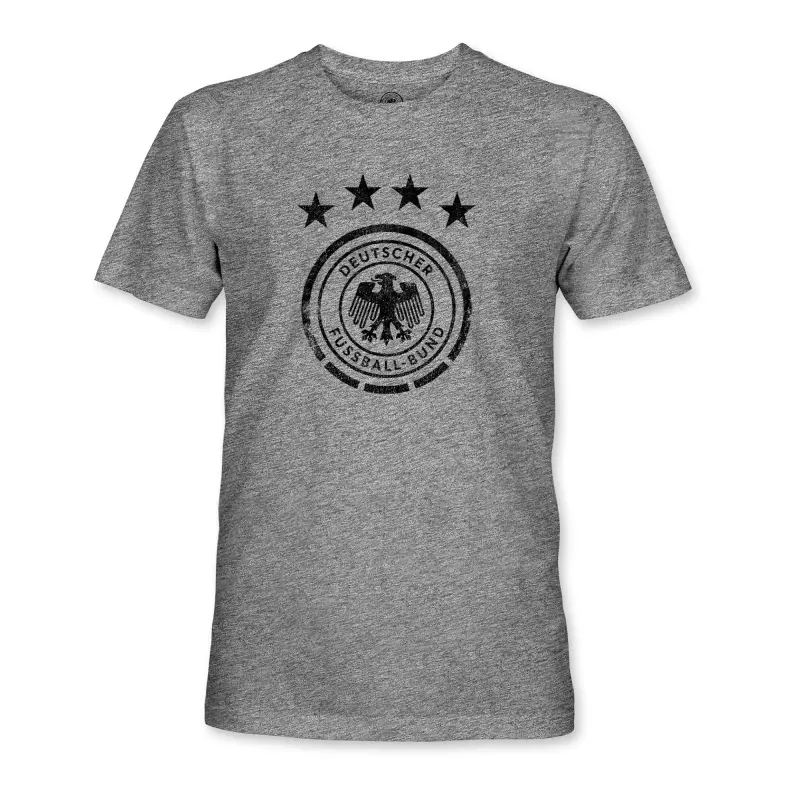 US Football Jerseys Germany National Team 1863FC Mono Badge Vintage Tri-Blend T-Shirt – Heather Gray– Official NFL Jerseys & Sportswear