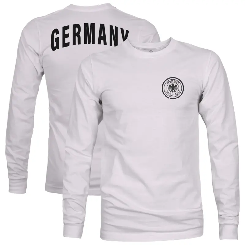 US Football Jerseys Germany National Team 1863FC Team Arch Long Sleeve T-Shirt – Silver– Official NFL Jerseys & Sportswear