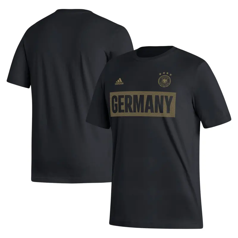 US Football Jerseys Germany National Team adidas Culture Bar T-Shirt – Black– Official NFL Jerseys & Sportswear
