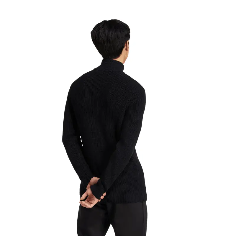 US Football Jerseys Germany National Team adidas Originals 125th Anniversary Culturewear Half-Zip Rib-Knit Top – Black– Official NFL Jerseys & Sportswear