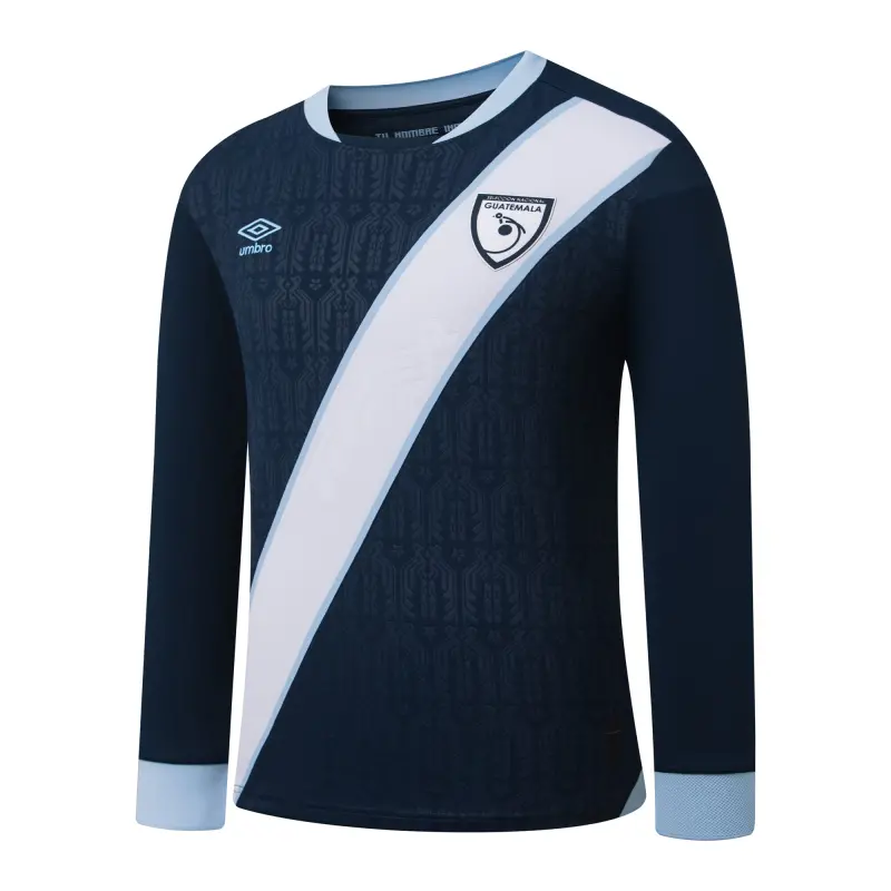 US Football Jerseys Guatemala National Team Umbro 2025 Away Replica Long Sleeve Jersey – Navy– Official NFL Jerseys & Sportswear