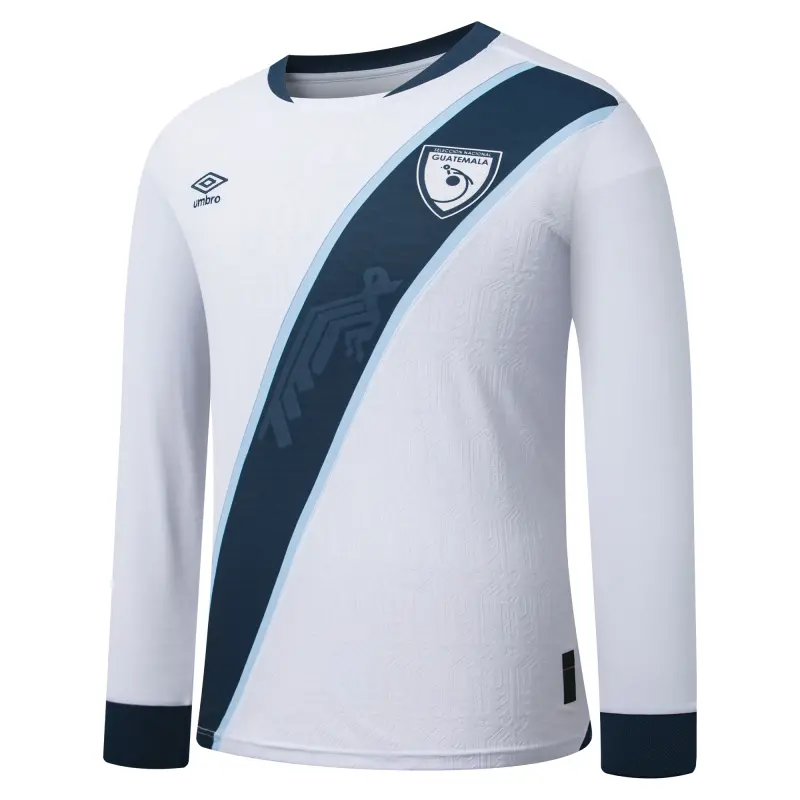 US Football Jerseys Guatemala National Team Umbro 2025 Home Replica Long Sleeve Jersey – White– Official NFL Jerseys & Sportswear