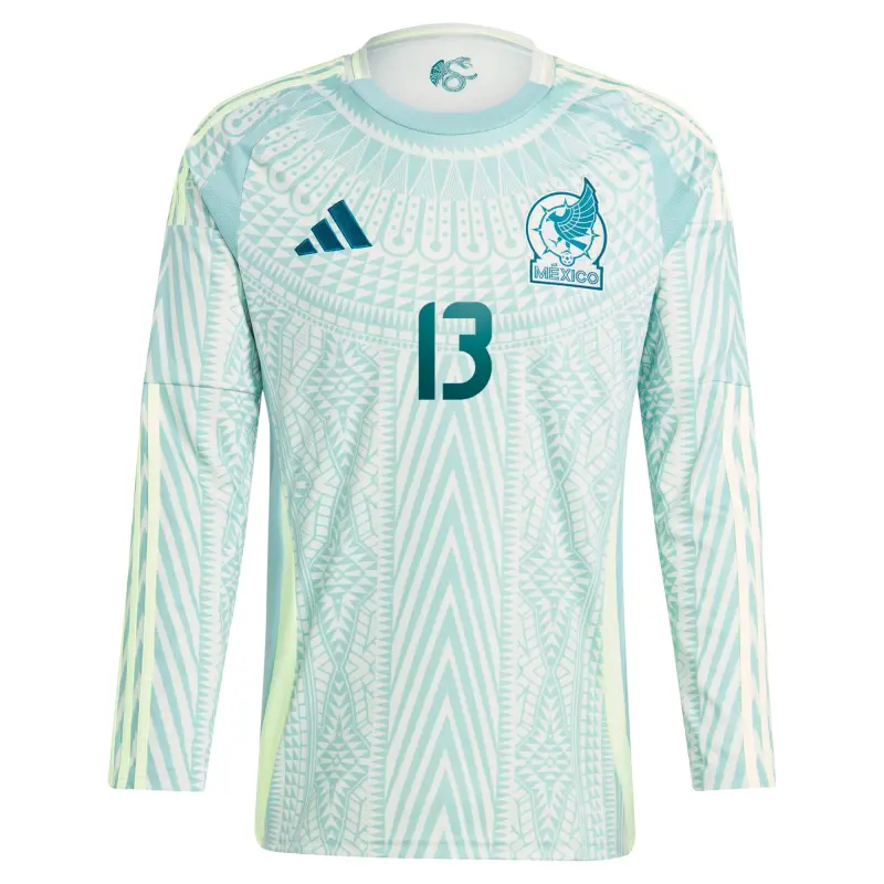 US Football Jerseys Guillermo Ochoa Mexico National Team adidas 2024 Away Replica Player Long Sleeve Jersey – Green– Official NFL Jerseys & Sportswear