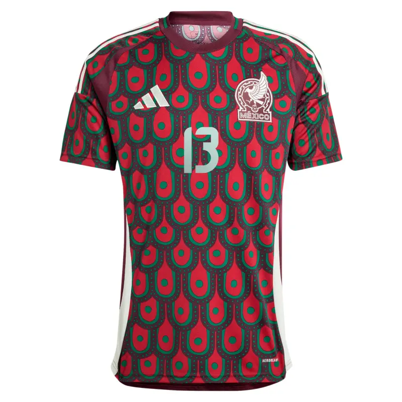 US Football Jerseys Guillermo Ochoa Mexico National Team adidas 2024 Home Replica Player Jersey – Burgundy– Official NFL Jerseys & Sportswear