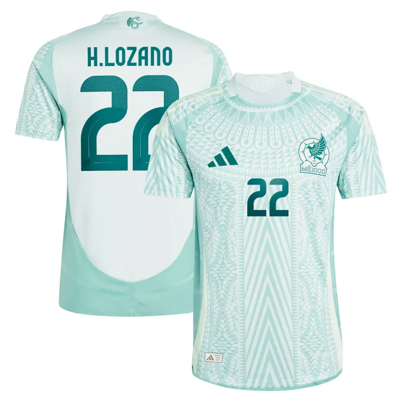 US Football Jerseys Hirving Lozano Mexico National Team adidas 2024 Away Authentic Player Jersey – Green– Official NFL Jerseys & Sportswear