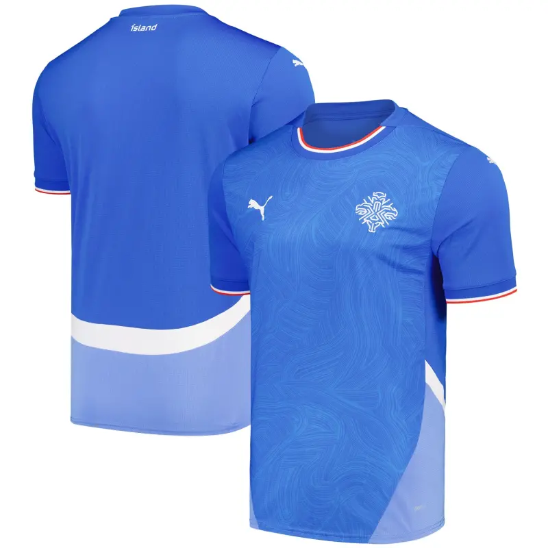 US Football Jerseys Iceland National Team Puma 2024 Home Replica Jersey – Blue– Official NFL Jerseys & Sportswear