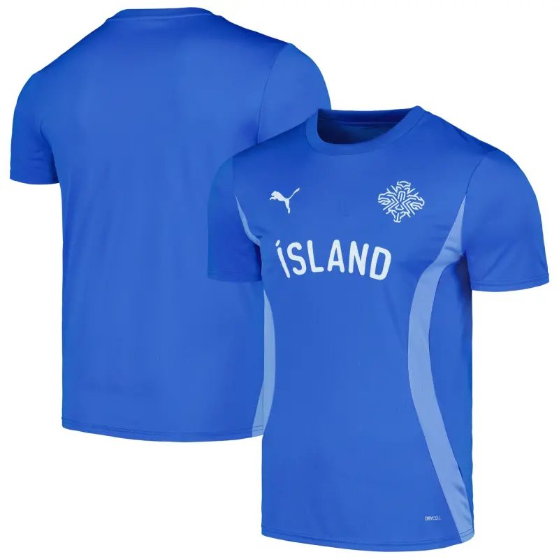 US Football Jerseys Iceland National Team Puma 2024 Pre-Match Jersey – Blue– Official NFL Jerseys & Sportswear