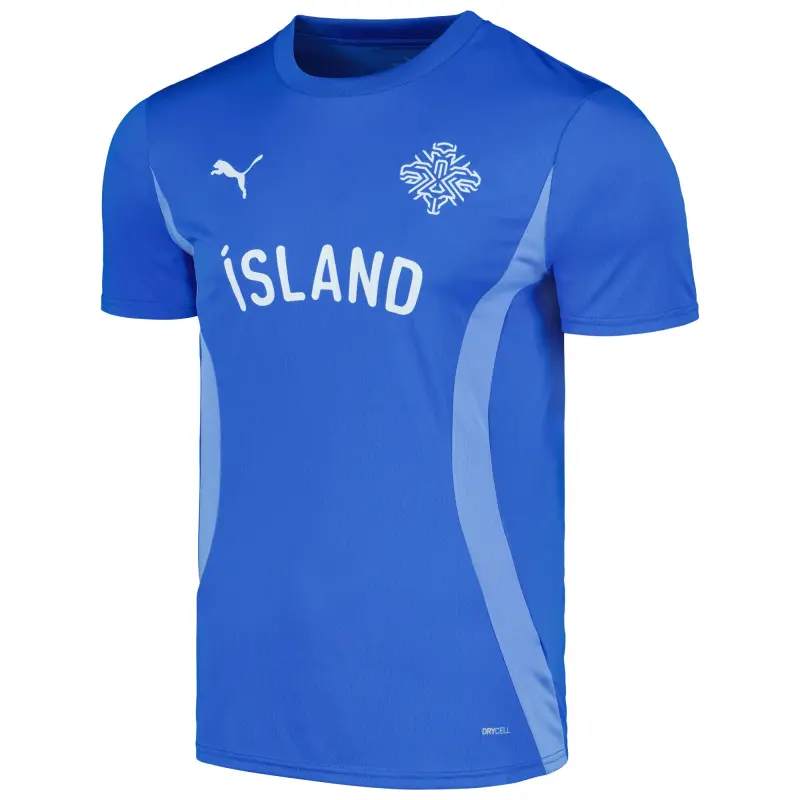 US Football Jerseys Iceland National Team Puma 2024 Pre-Match Jersey – Blue– Official NFL Jerseys & Sportswear