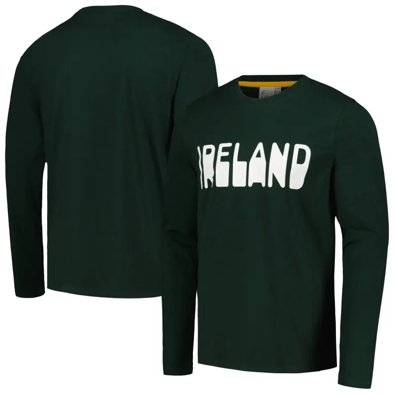 US Football Jerseys Ireland National Team Heavy Long Sleeve T-Shirt – Green– Official NFL Jerseys & Sportswear