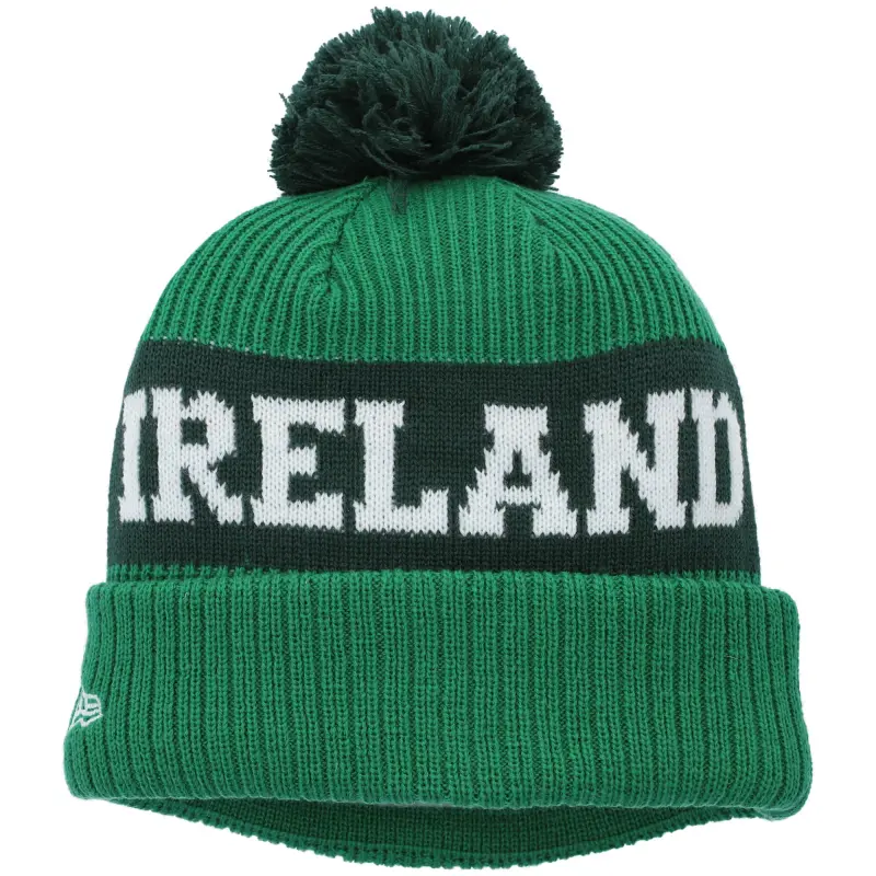 US Football Jerseys Ireland National Team New Era Essential Bob Cuffed Knit Hat – Green– Official NFL Jerseys & Sportswear