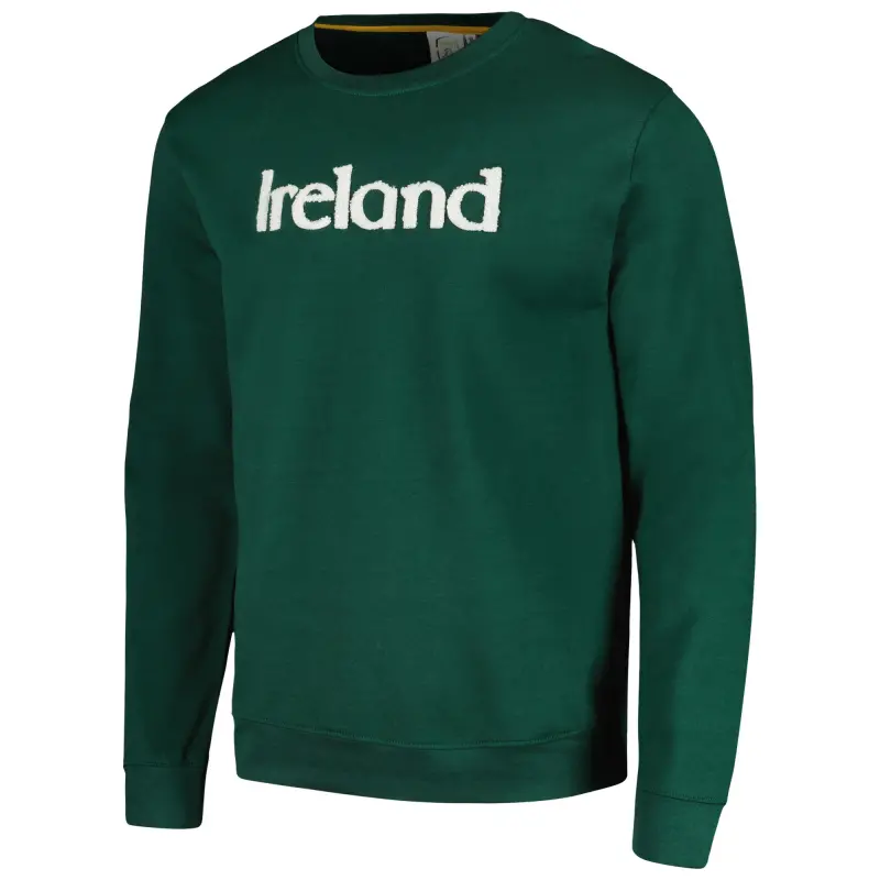 US Football Jerseys Ireland National Team Simplicity Leisure Raglan Pullover Sweatshirt – Green– Official NFL Jerseys & Sportswear
