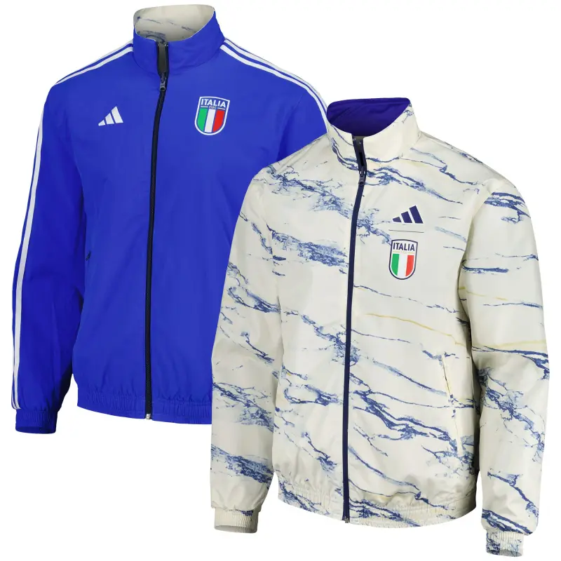 US Football Jerseys Italy National Team adidas Team Logo Anthem Reversible Full-Zip Jacket – White– Official NFL Jerseys & Sportswear