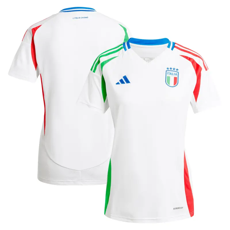 US Football Jerseys Italy National Team adidas Women’s 2024 Away Replica Jersey – White– Official NFL Jerseys & Sportswear