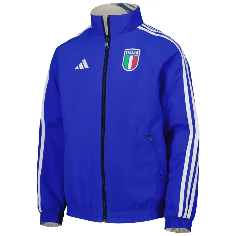 US Football Jerseys Italy National Team adidas Youth Team Anthem Reversible Full-Zip Jacket – Blue– Official NFL Jerseys & Sportswear
