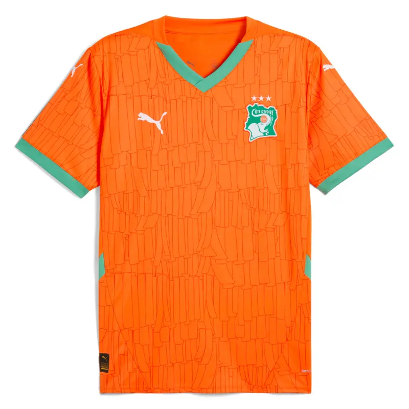 US Football Jerseys Ivory Coast National Team Puma 2025 Home Replica Jersey – Orange– Official NFL Jerseys & Sportswear