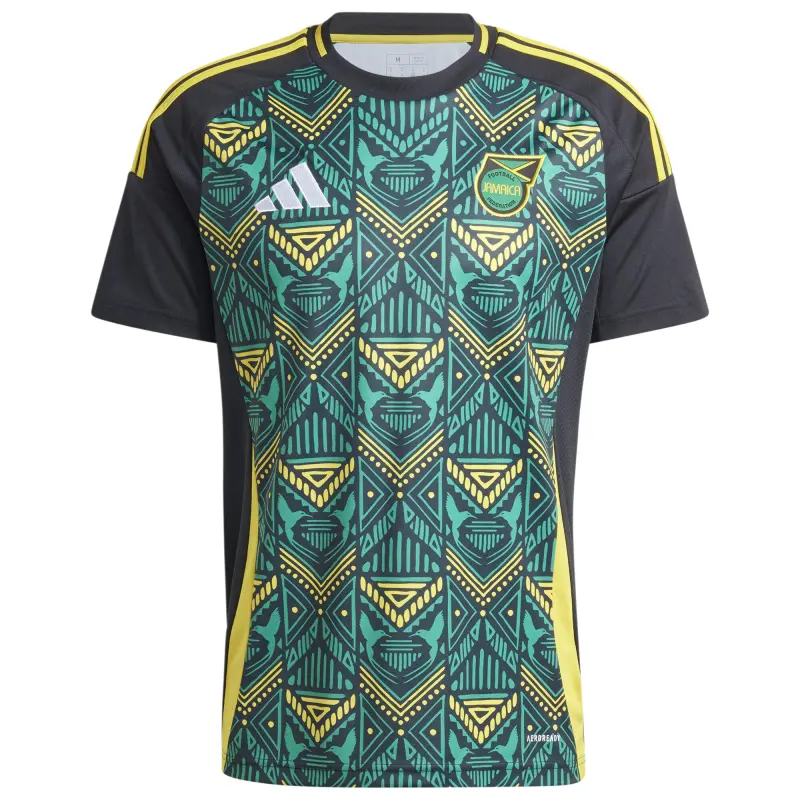 US Football Jerseys Jamaica National Team adidas 2024 Away Replica Jersey – Black– Official NFL Jerseys & Sportswear