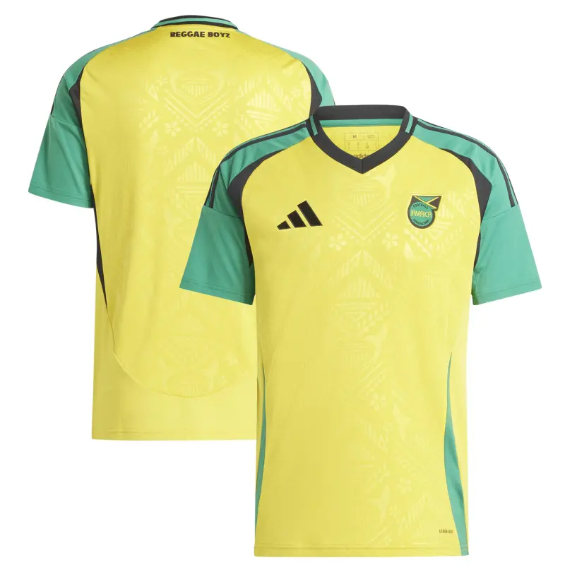 US Football Jerseys Jamaica National Team adidas 2024 Home Replica Jersey – Yellow– Official NFL Jerseys & Sportswear