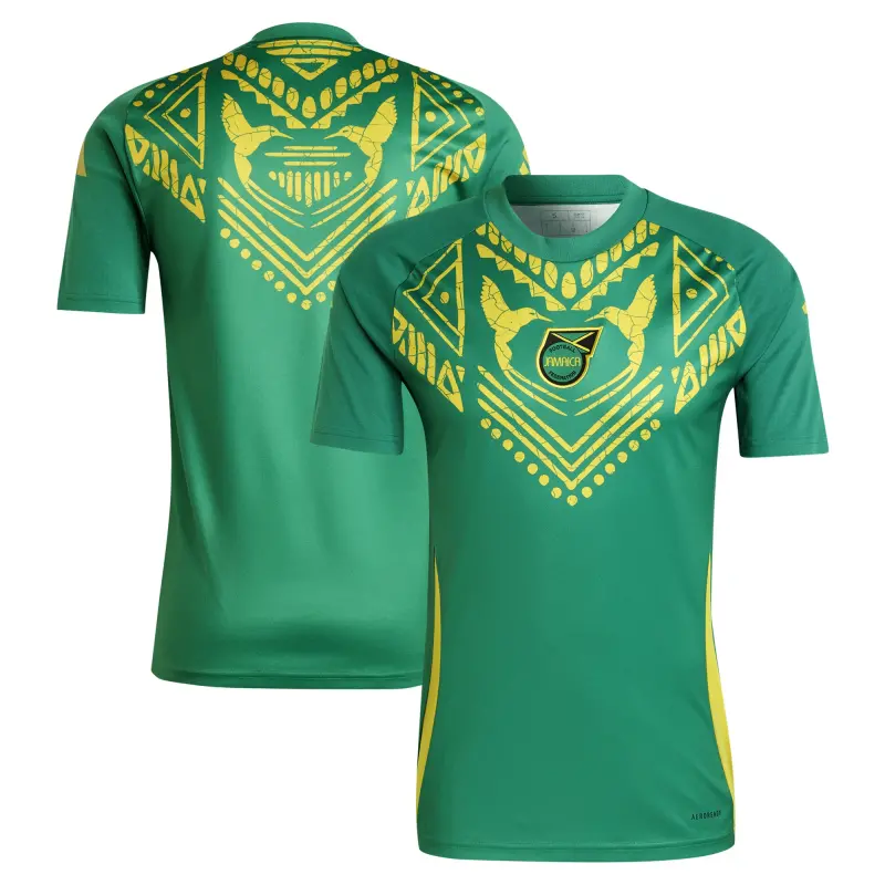US Football Jerseys Jamaica National Team adidas 2024 Pre-Match Top – Green– Official NFL Jerseys & Sportswear