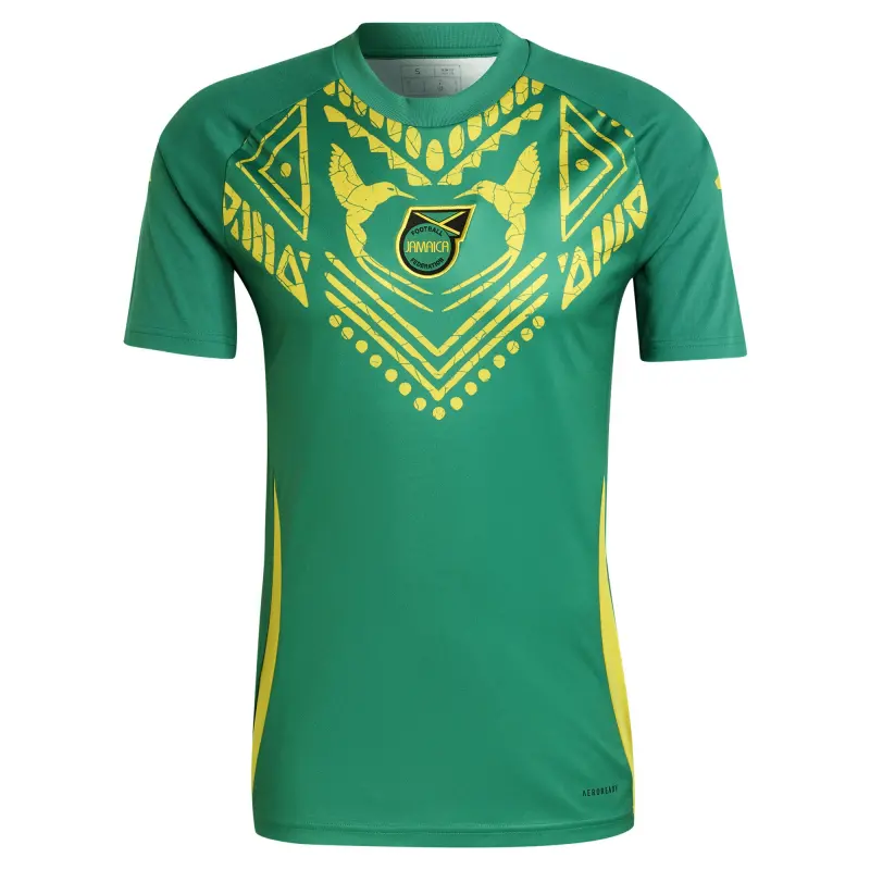 US Football Jerseys Jamaica National Team adidas 2024 Pre-Match Top – Green– Official NFL Jerseys & Sportswear