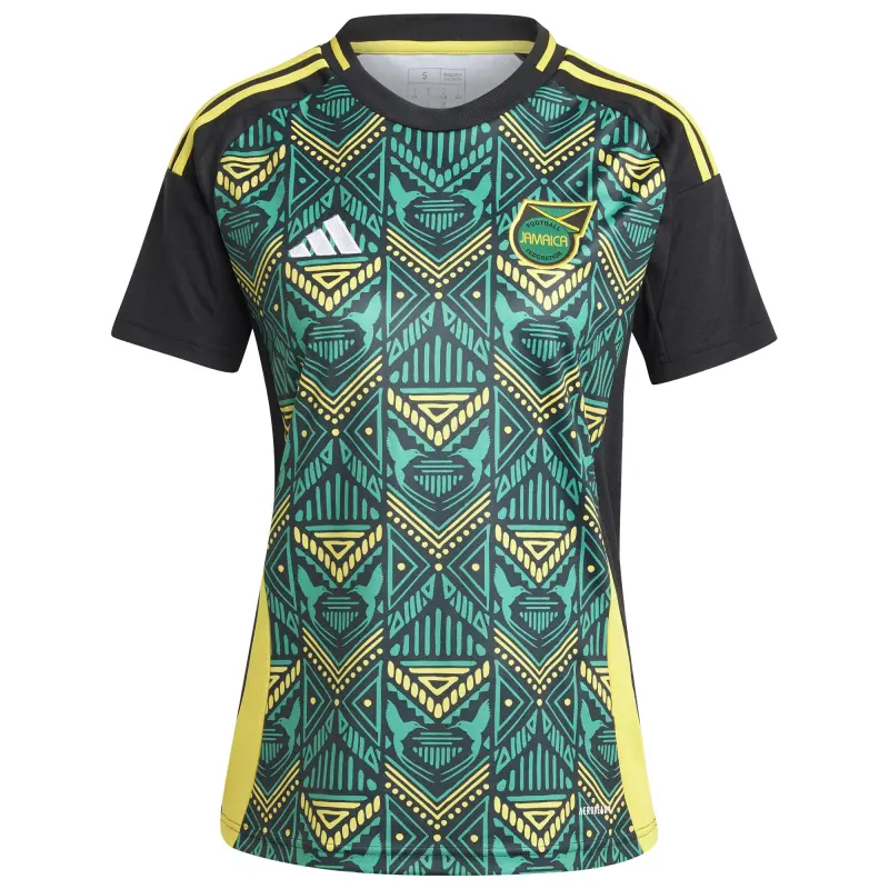 US Football Jerseys Jamaica National Team adidas Women’s 2024 Away Replica Jersey – Black– Official NFL Jerseys & Sportswear