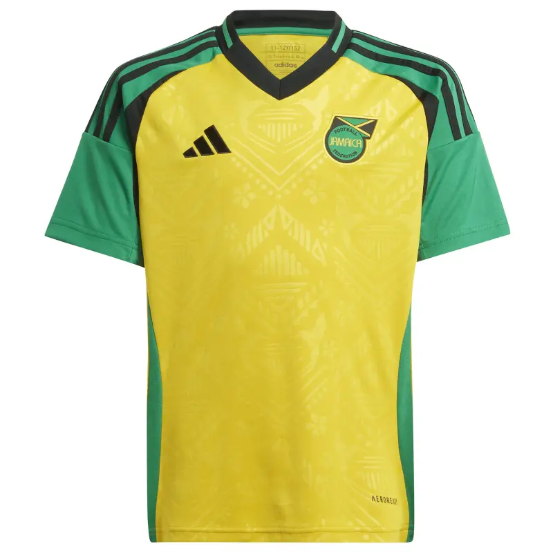 US Football Jerseys Jamaica National Team adidas Youth 2024 Home Replica Jersey – Yellow– Official NFL Jerseys & Sportswear