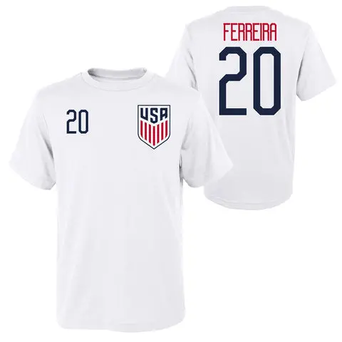 US Football Jerseys Jesus Ferreira USNMT White T-Shirt – Youth– Official NFL Jerseys & Sportswear