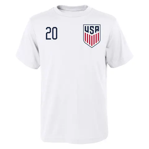 US Football Jerseys Jesus Ferreira USNMT White T-Shirt – Youth– Official NFL Jerseys & Sportswear