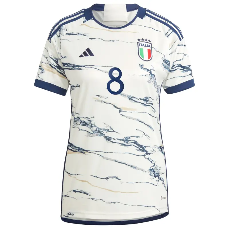 US Football Jerseys Jorginho Italy National Team adidas Women’s 2023 Away Replica Jersey – White– Official NFL Jerseys & Sportswear
