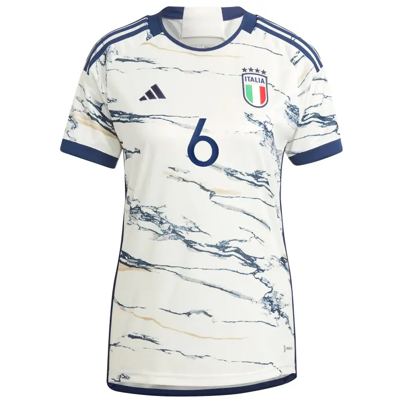 US Football Jerseys Marco Verratti Italy National Team adidas Women’s 2023 Away Replica Jersey – White– Official NFL Jerseys & Sportswear