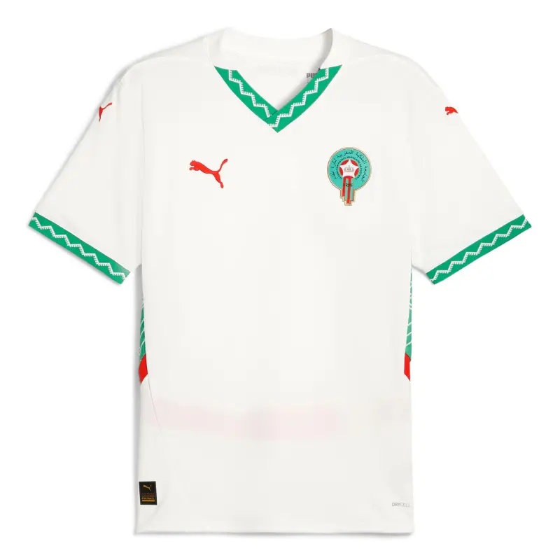US Football Jerseys Morocco National Team Puma 2025 Away Replica Jersey – White– Official NFL Jerseys & Sportswear