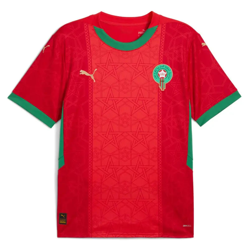 US Football Jerseys Morocco National Team Puma 2025 Home Replica Jersey – Red– Official NFL Jerseys & Sportswear