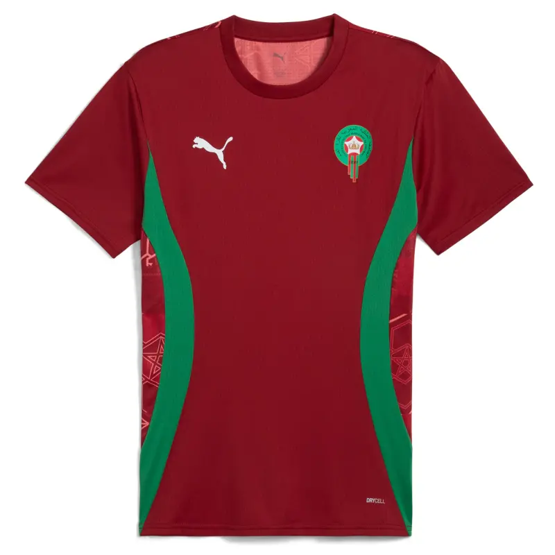 US Football Jerseys Morocco National Team Puma 2025 Pre-Match Jersey – Red– Official NFL Jerseys & Sportswear