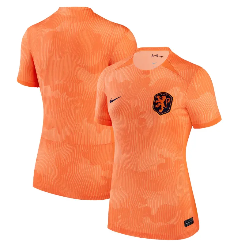 US Football Jerseys Netherlands Women’s National Team Nike Women’s 2023 Home Stadium Replica Jersey – Orange– Official NFL Jerseys & Sportswear