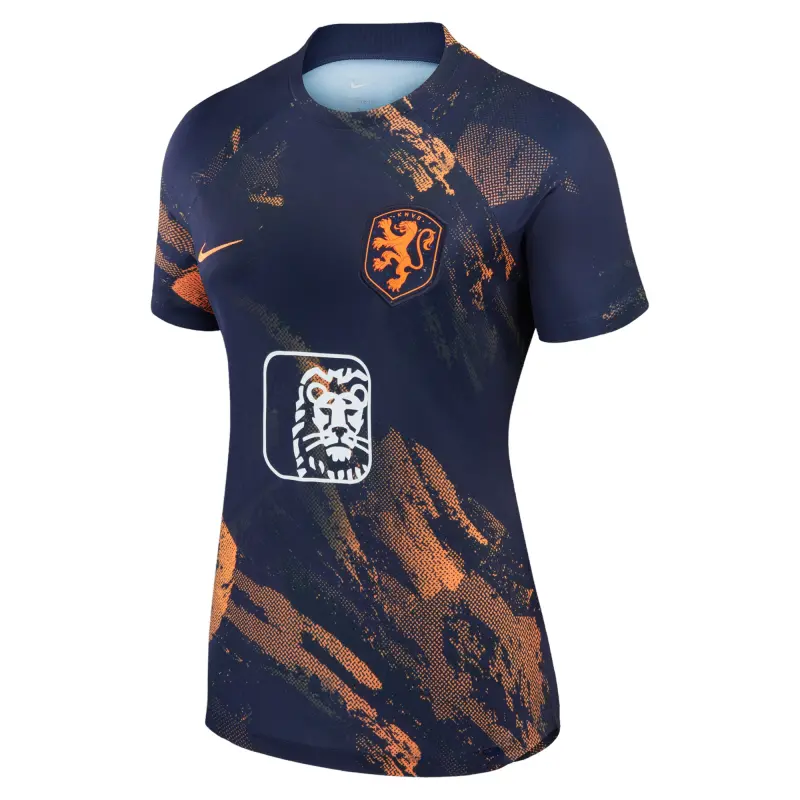 US Football Jerseys Netherlands Women’s National Team Nike Women’s 2023 Pre-Match Top – Navy– Official NFL Jerseys & Sportswear