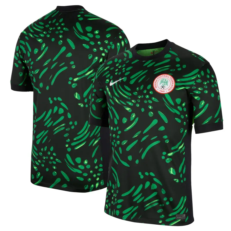 US Football Jerseys Nigeria National Team Nike 2024 Away Replica Jersey – Black– Official NFL Jerseys & Sportswear