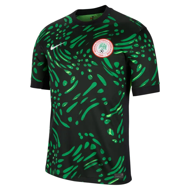 US Football Jerseys Nigeria National Team Nike 2024 Away Replica Jersey – Black– Official NFL Jerseys & Sportswear