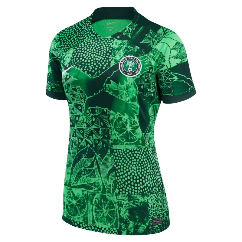US Football Jerseys Nigeria National Team Nike Women’s 2022/23 Home Breathe Stadium Replica Blank Jersey – Green– Official NFL Jerseys & Sportswear