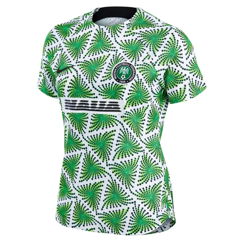 US Football Jerseys Nigeria National Team Nike Women’s 2022 Pre-Match Top – Green– Official NFL Jerseys & Sportswear