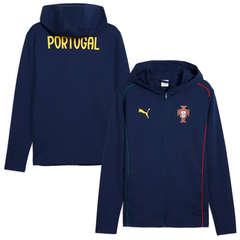 US Football Jerseys Portugal National Team Puma Casuals Full-Zip Hoodie – Navy– Official NFL Jerseys & Sportswear