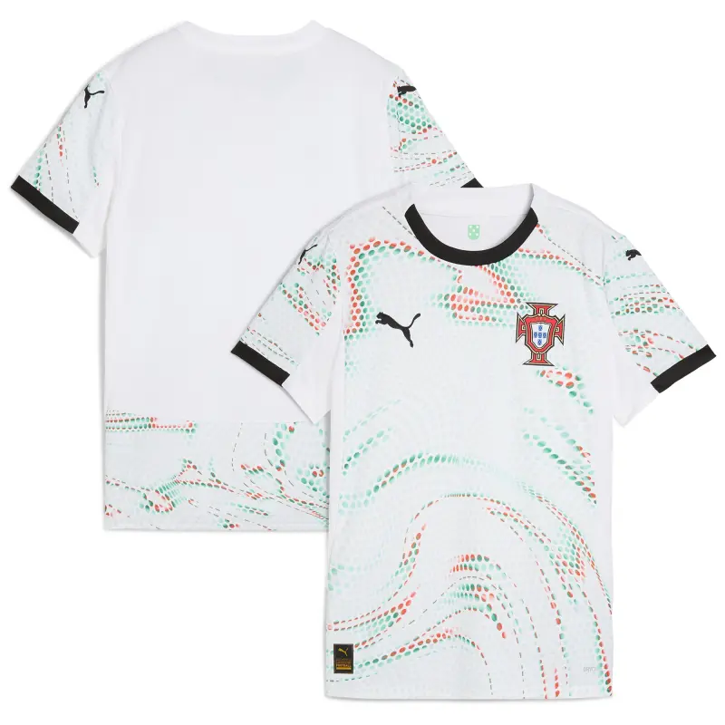 US Football Jerseys Portugal National Team Puma Women’s 2025 Away Replica Jersey – White– Official NFL Jerseys & Sportswear
