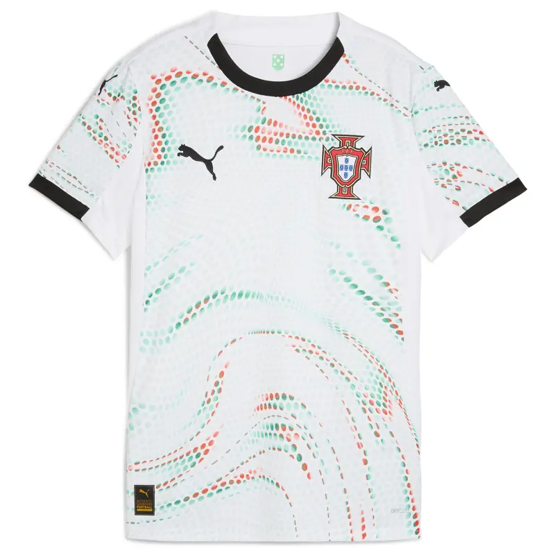US Football Jerseys Portugal National Team Puma Women’s 2025 Away Replica Jersey – White– Official NFL Jerseys & Sportswear