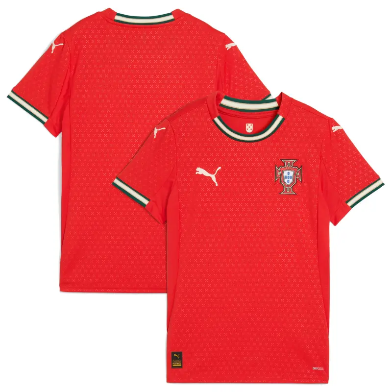 US Football Jerseys Portugal National Team Puma Women’s 2025 Home Replica Jersey – Red– Official NFL Jerseys & Sportswear