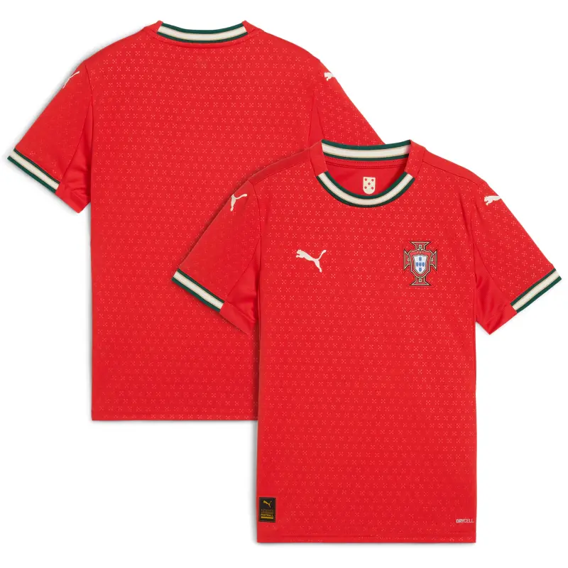 US Football Jerseys Portugal National Team Puma Youth 2025 Home Replica Jersey – Red– Official NFL Jerseys & Sportswear