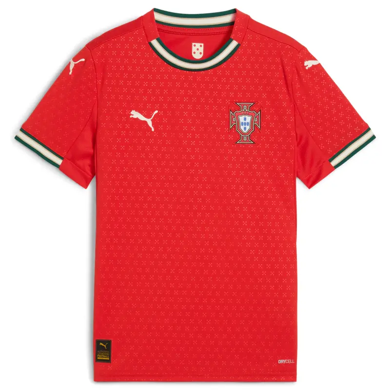 US Football Jerseys Portugal National Team Puma Youth 2025 Home Replica Jersey – Red– Official NFL Jerseys & Sportswear