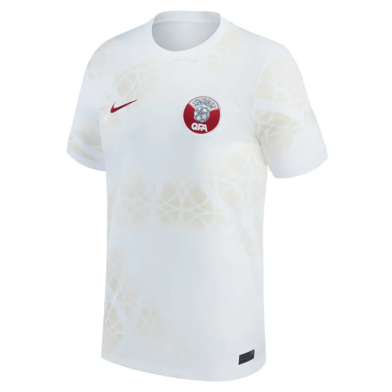 US Football Jerseys Qatar National Team Nike 2022/23 Away Replica Jersey – White– Official NFL Jerseys & Sportswear