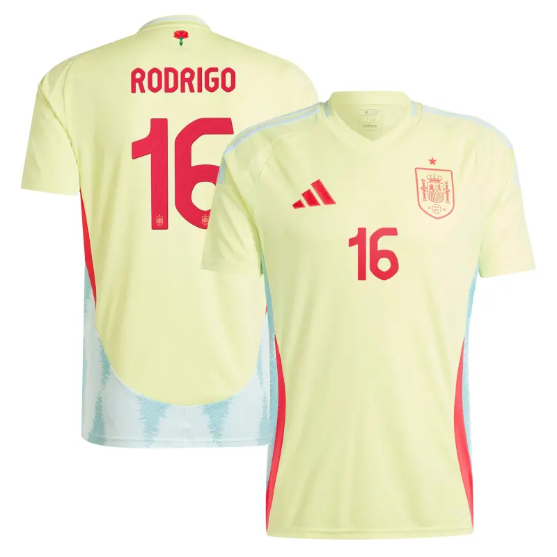 US Football Jerseys Rodrigo Spain National Team adidas 2024 Away Authentic Jersey – Yellow– Official NFL Jerseys & Sportswear